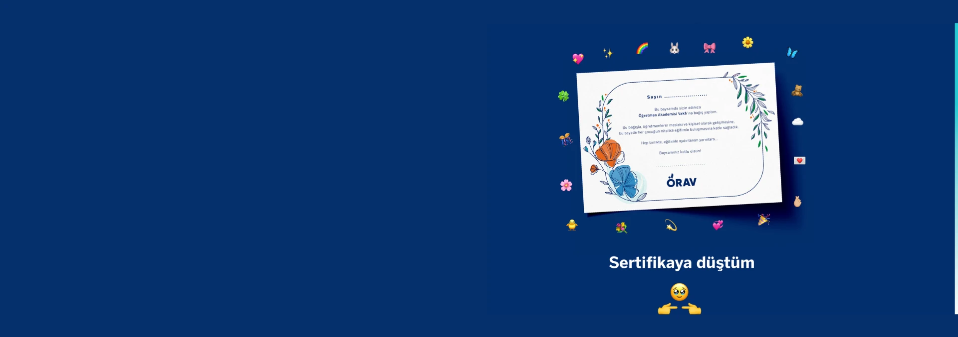 Bayram Sertifikalarımızla Eğitime Dev Katkı!